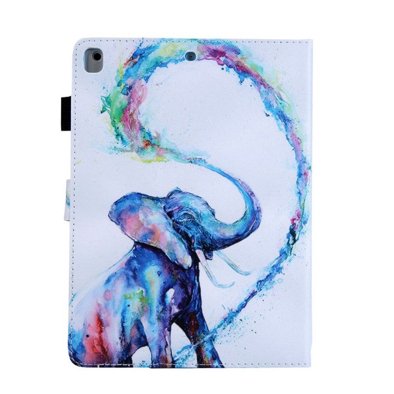 Flip Cover Læder for iPad 10.2" (2019) (2020) Elefant Art