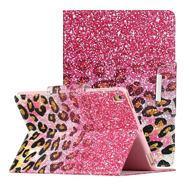 Flip Cover Læder for iPad 10.2" (2019) (2020) Guld Ultra Glitter