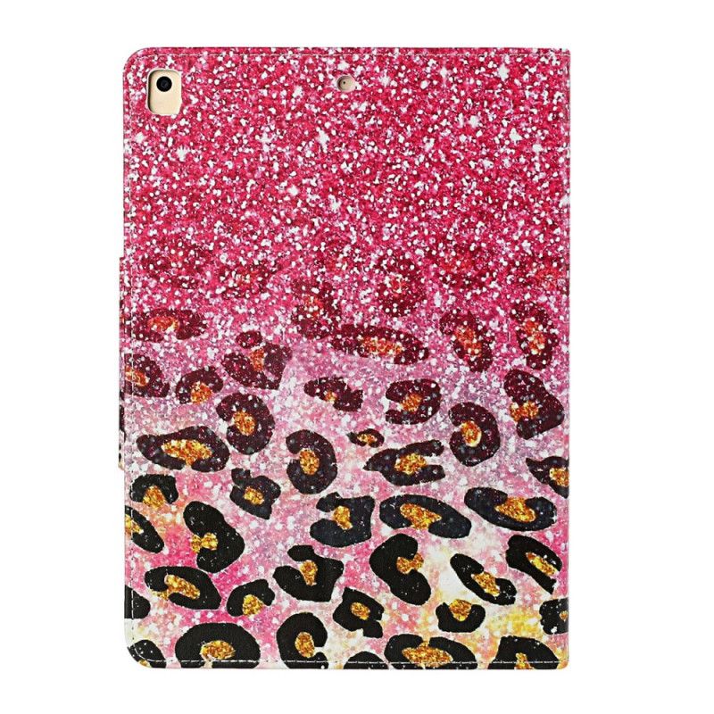 Flip Cover Læder for iPad 10.2" (2019) (2020) Guld Ultra Glitter