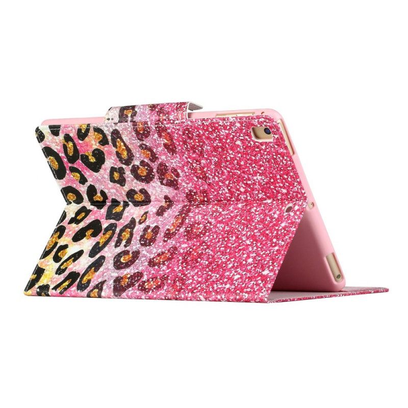 Flip Cover Læder for iPad 10.2" (2019) (2020) Guld Ultra Glitter