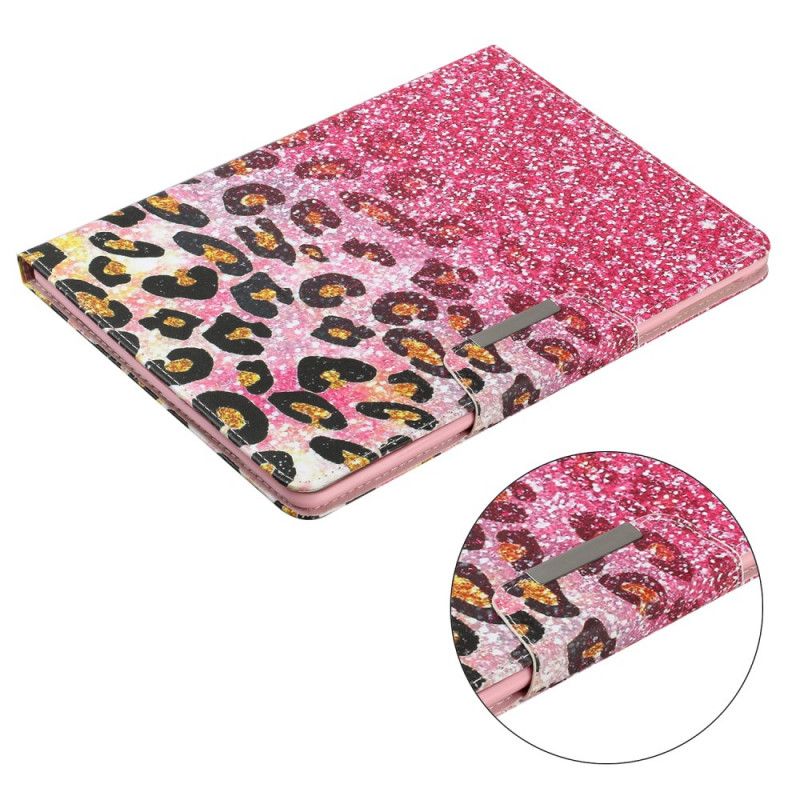 Flip Cover Læder for iPad 10.2" (2019) (2020) Guld Ultra Glitter