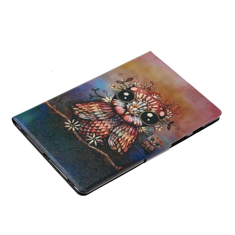 Flip Cover Læder for iPad 10.2" (2019) (2020) Kunstnerisk Ugle