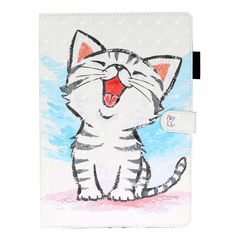 Flip Cover Læder for iPad 10.2" (2019) (2020) Sjov Kat