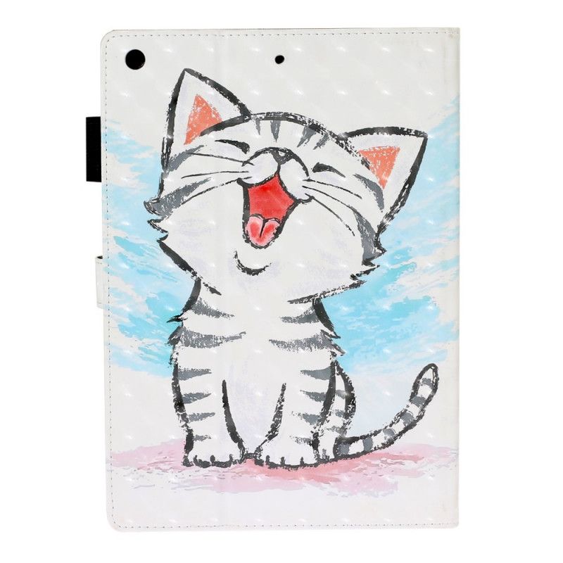 Flip Cover Læder for iPad 10.2" (2019) (2020) Sjov Kat