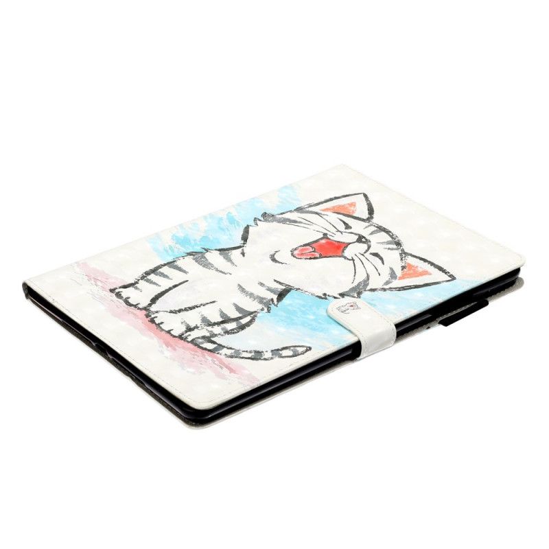 Flip Cover Læder for iPad 10.2" (2019) (2020) Sjov Kat