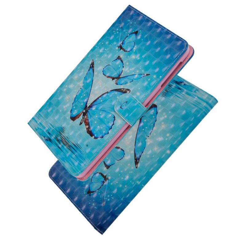 Flip Cover Læder for iPad 10.2" (2019) (2020) Spot Lette Sommerfugle