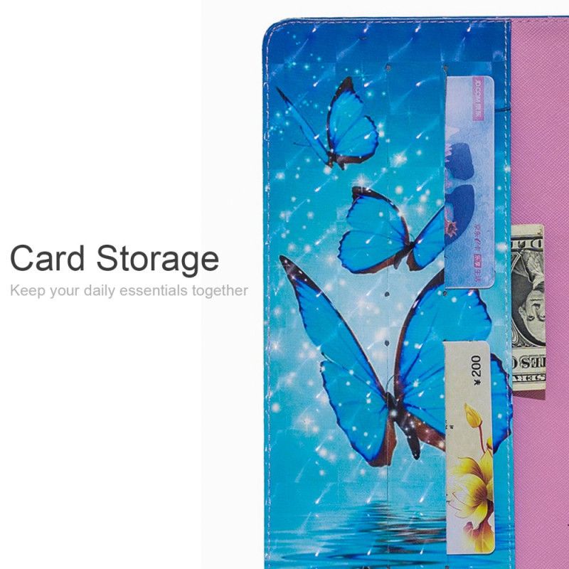 Flip Cover Læder for iPad 10.2" (2019) (2020) Spot Lette Sommerfugle