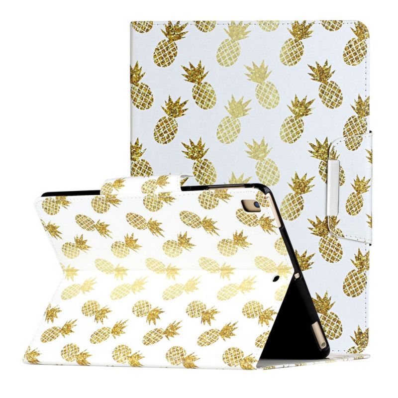 Flip Cover Læder iPad 10.2" (2019) (2020) Ananas