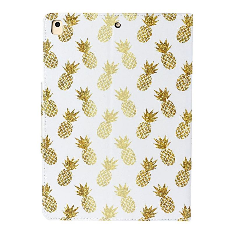 Flip Cover Læder iPad 10.2" (2019) (2020) Ananas