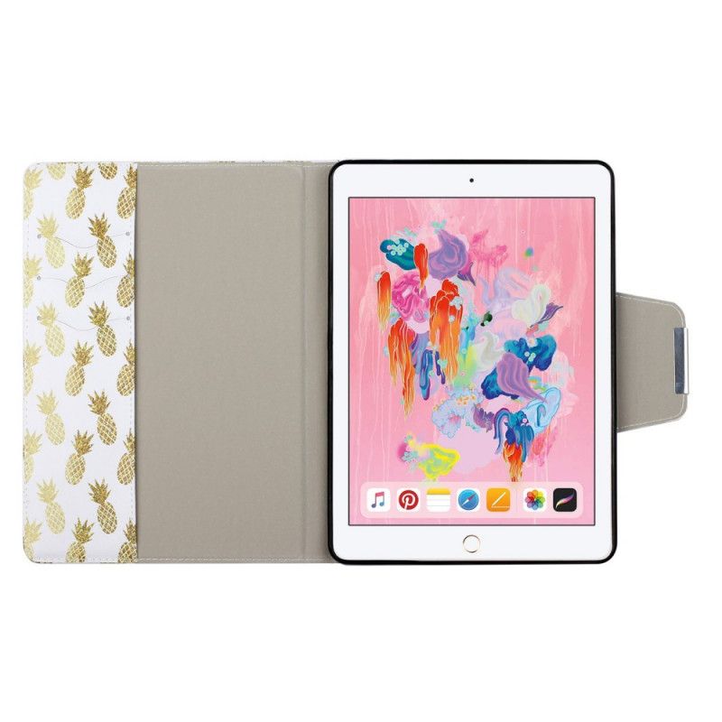 Flip Cover Læder iPad 10.2" (2019) (2020) Ananas