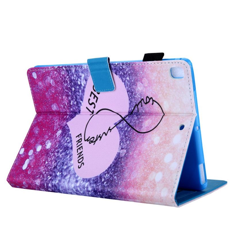 Flip Cover Læder iPad 10.2" (2019) (2020) Bedste Venner Original