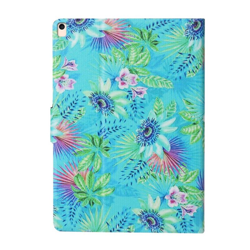 Flip Cover Læder iPad 10.2" (2019) (2020) Blomster Og Blade