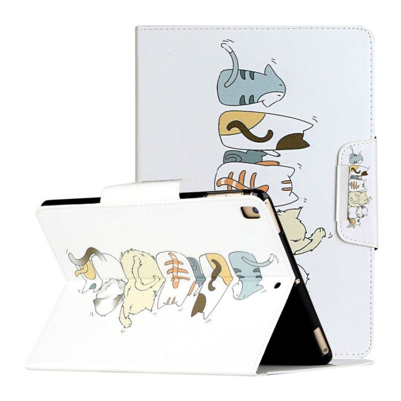 Flip Cover Læder iPad 10.2" (2019) (2020) Bunke Katte