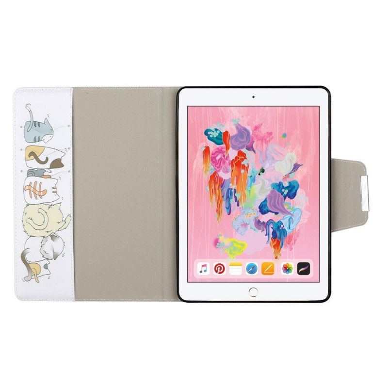 Flip Cover Læder iPad 10.2" (2019) (2020) Bunke Katte