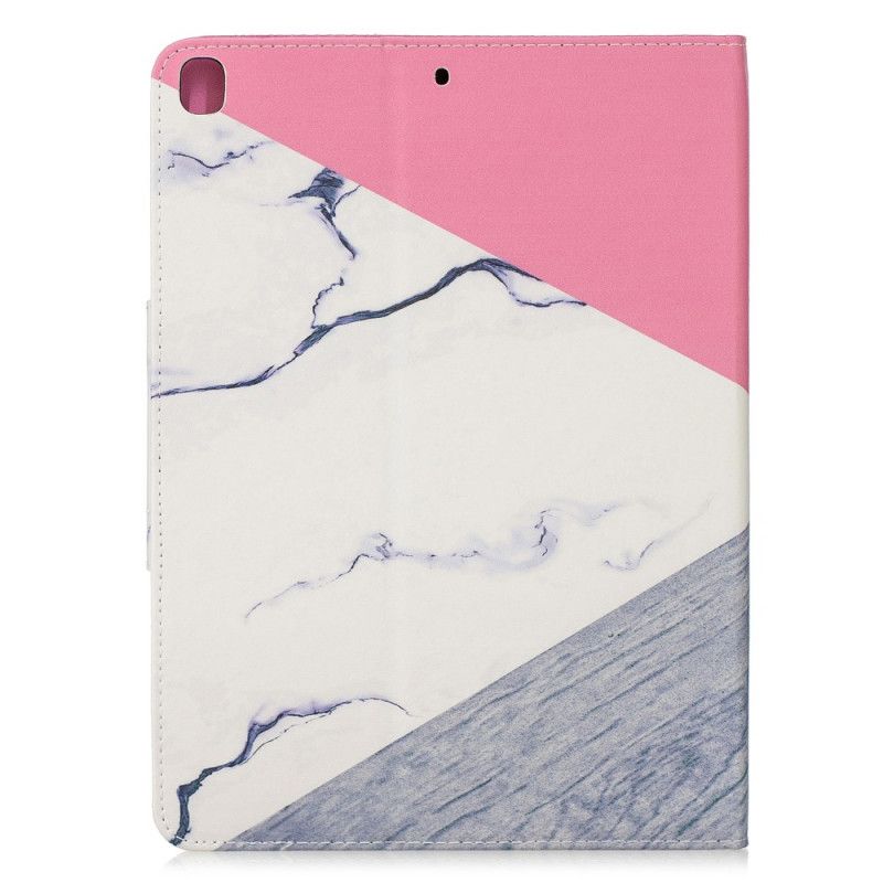 Flip Cover Læder iPad 10.2" (2019) (2020) Hvid Marmor Design Original