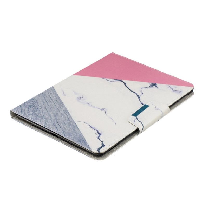 Flip Cover Læder iPad 10.2" (2019) (2020) Hvid Marmor Design Original