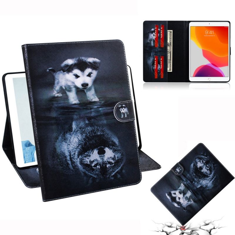 Flip Cover Læder iPad 10.2" (2019) (2020) Lille Hund Original