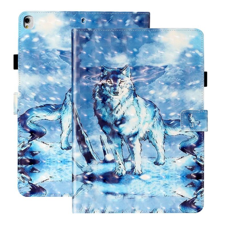 Flip Cover Læder iPad 10.2" (2019) (2020) Lys Plet Ulve