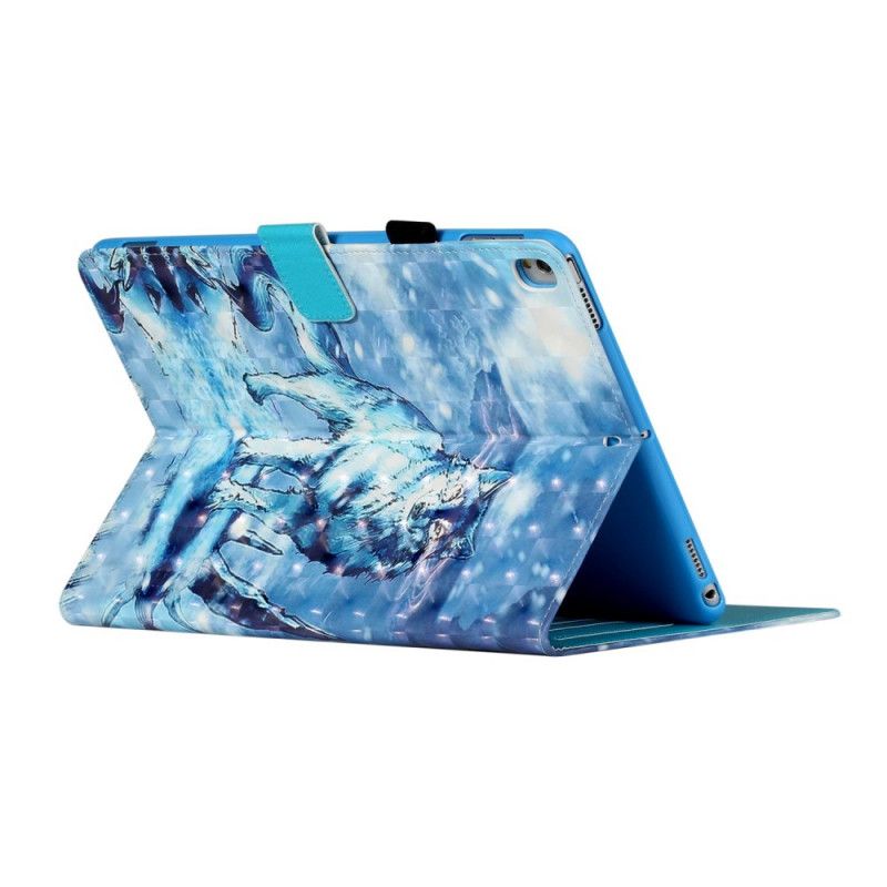 Flip Cover Læder iPad 10.2" (2019) (2020) Lys Plet Ulve