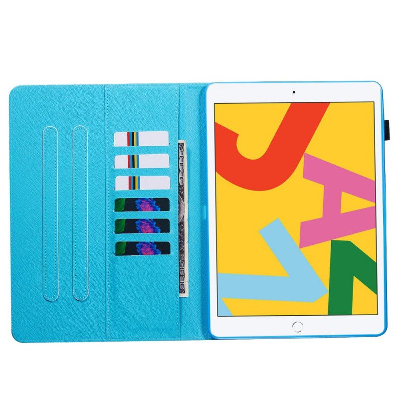 Flip Cover Læder iPad 10.2" (2019) (2020) Retro Eiffeltårn