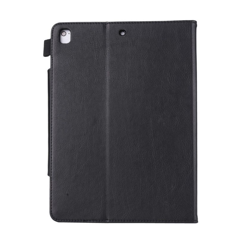 Flip Cover Læder iPad 10.2" (2019) (2020) Sort Kunstlæder Sølvlås