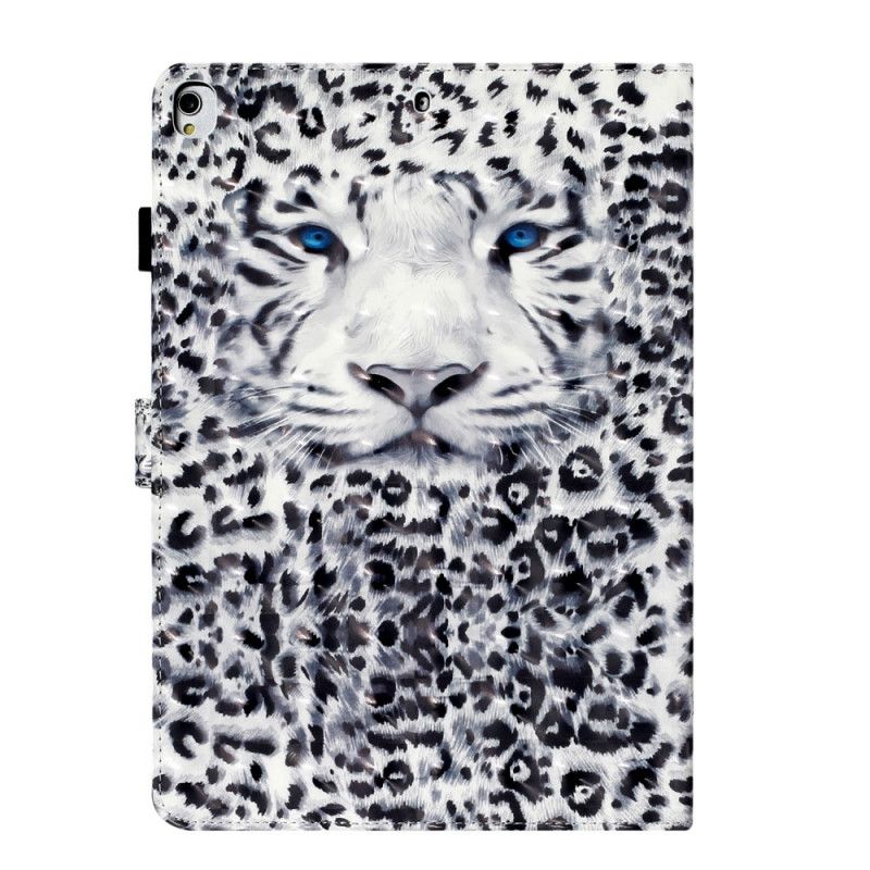 Flip Cover Læder iPad 10.2" (2019) (2020) Sort Leopardlysplet