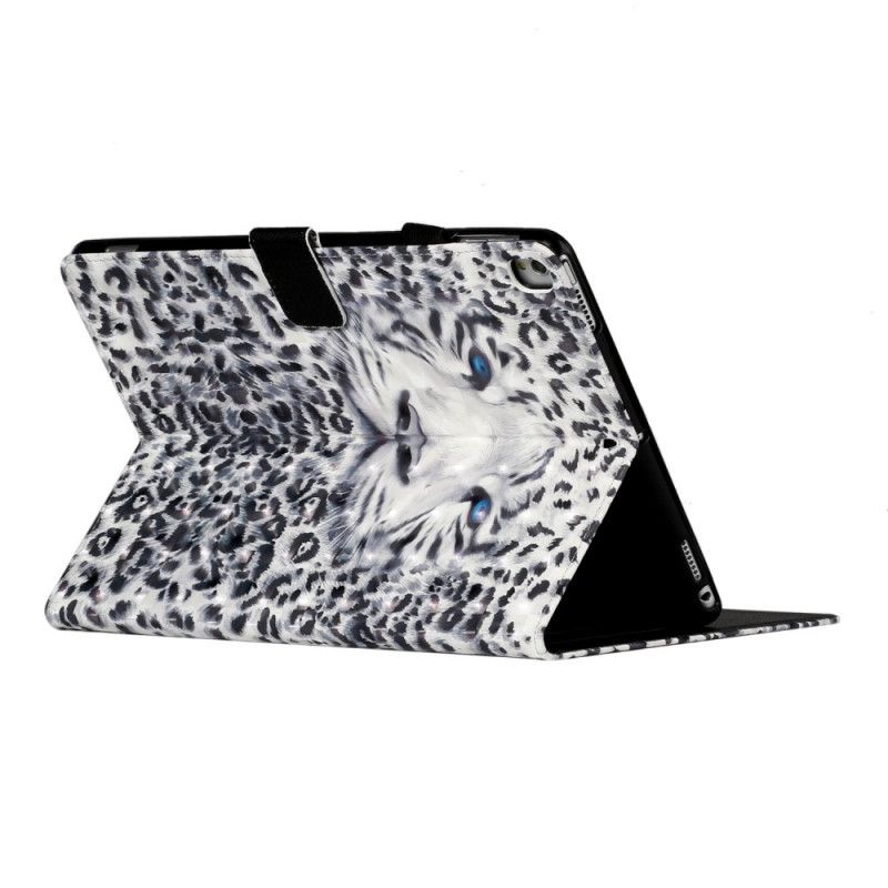 Flip Cover Læder iPad 10.2" (2019) (2020) Sort Leopardlysplet