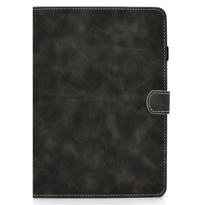 Flip Cover Læder iPad 10.2" (2019) (2020) Sort Vintage Kunstlæder