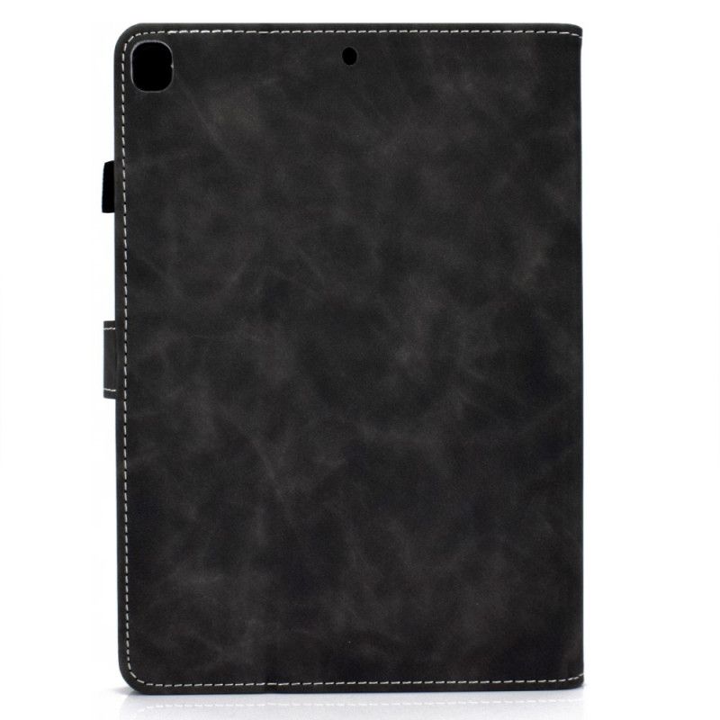 Flip Cover Læder iPad 10.2" (2019) (2020) Sort Vintage Kunstlæder