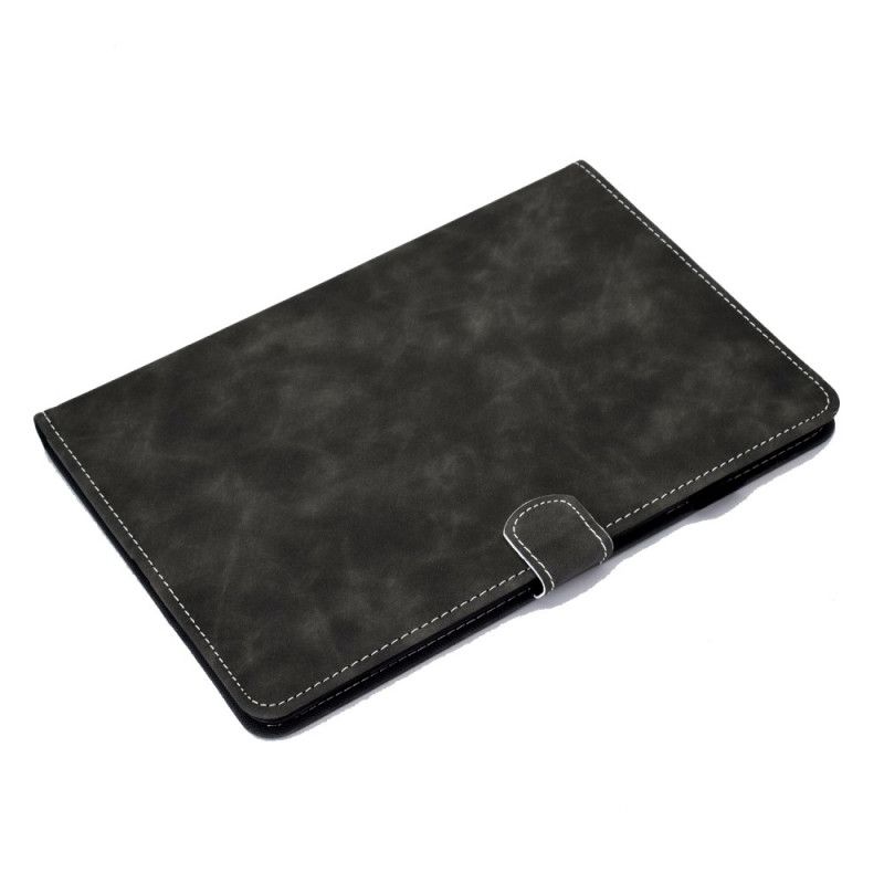 Flip Cover Læder iPad 10.2" (2019) (2020) Sort Vintage Kunstlæder