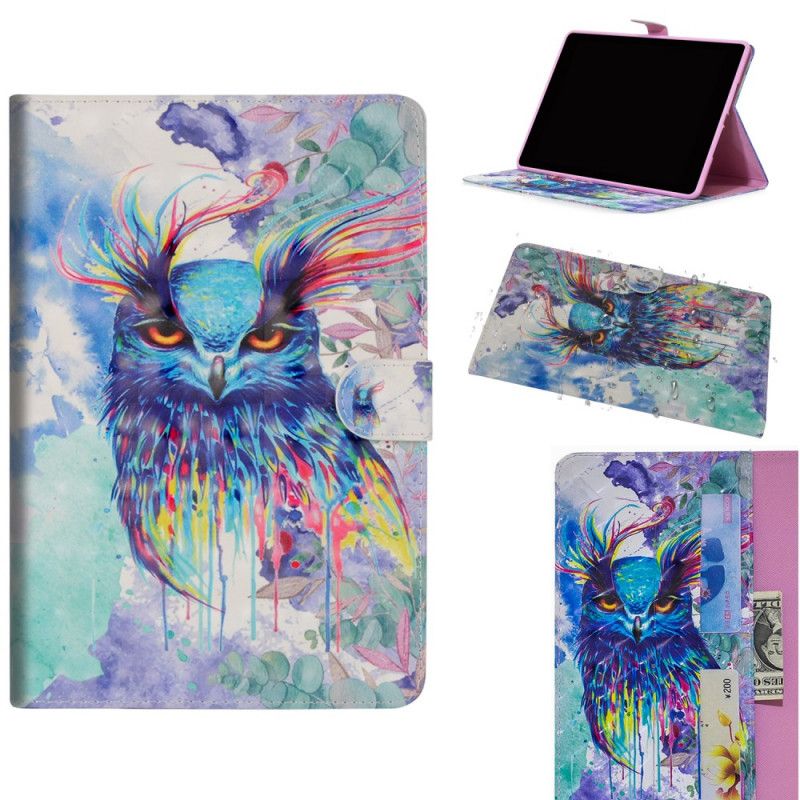 Flip Cover Læder iPad 10.2" (2019) (2020) Ugle