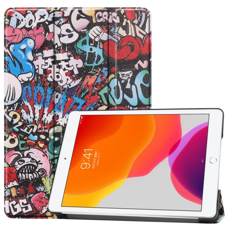 Smart Taske iPad 10.2" (2019) (2020) Graffiti-Kunstlæder Sjovt