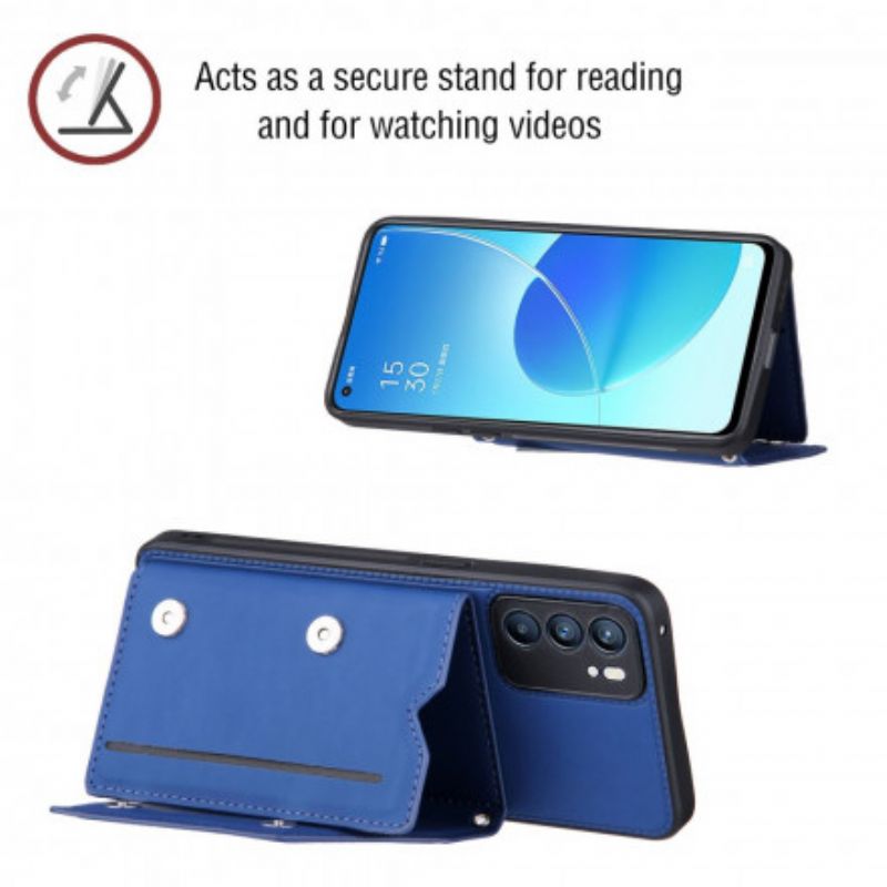 Cover Oppo Reno 6 5g Skulderrem Kortholder