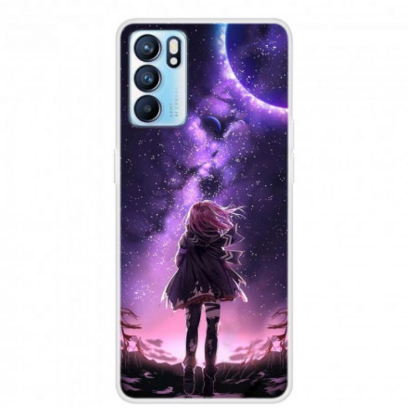 Cover Oppo Reno 6 5g Telefon Etui Magisk Fuldmåne