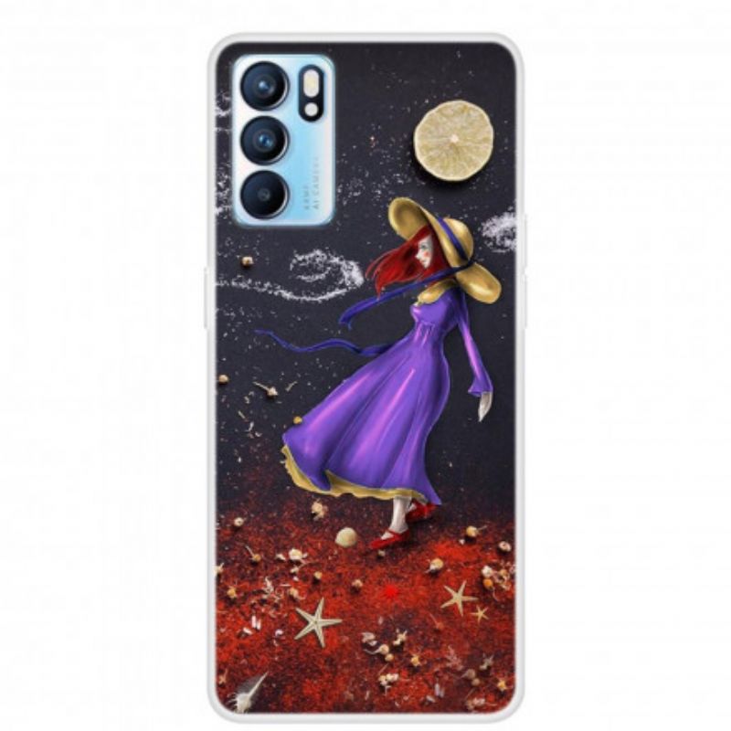 Cover Oppo Reno 6 5g Young Girl Walk