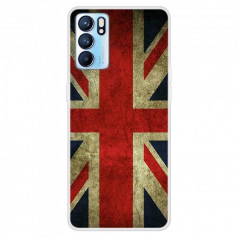 Cover Til Oppo Reno 6 5g Engelsk Flag