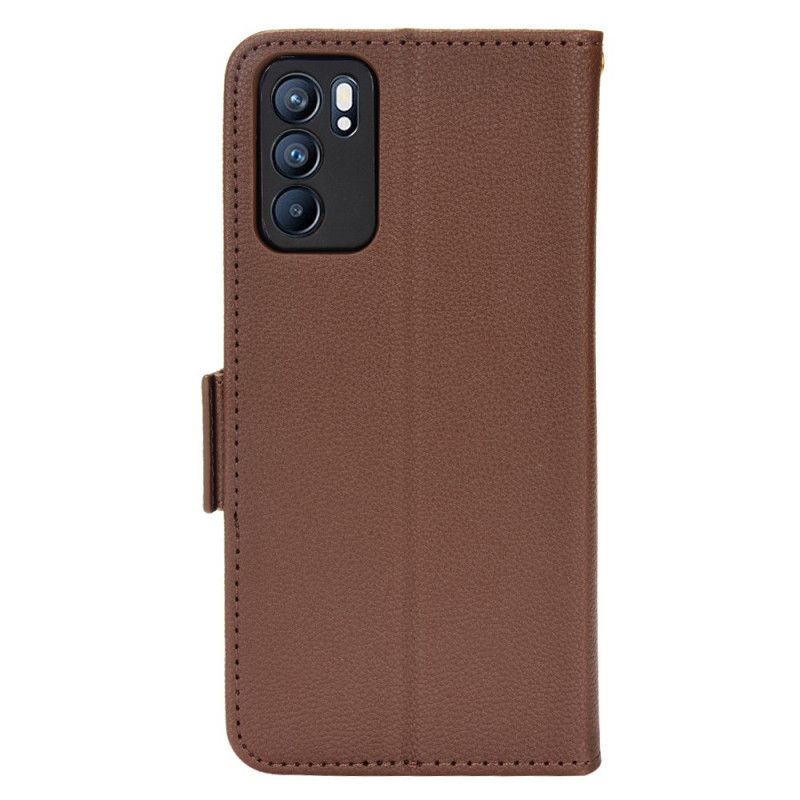 Flip Cover Oppo Reno 6 5g Flap Dobbelt Nye Farver