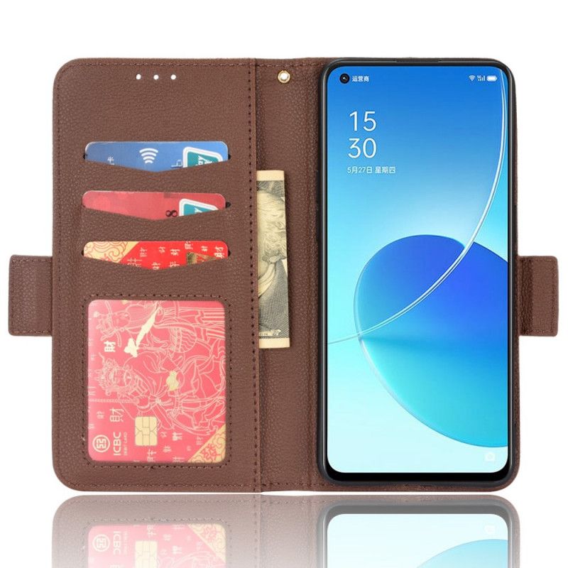 Flip Cover Oppo Reno 6 5g Flap Dobbelt Nye Farver