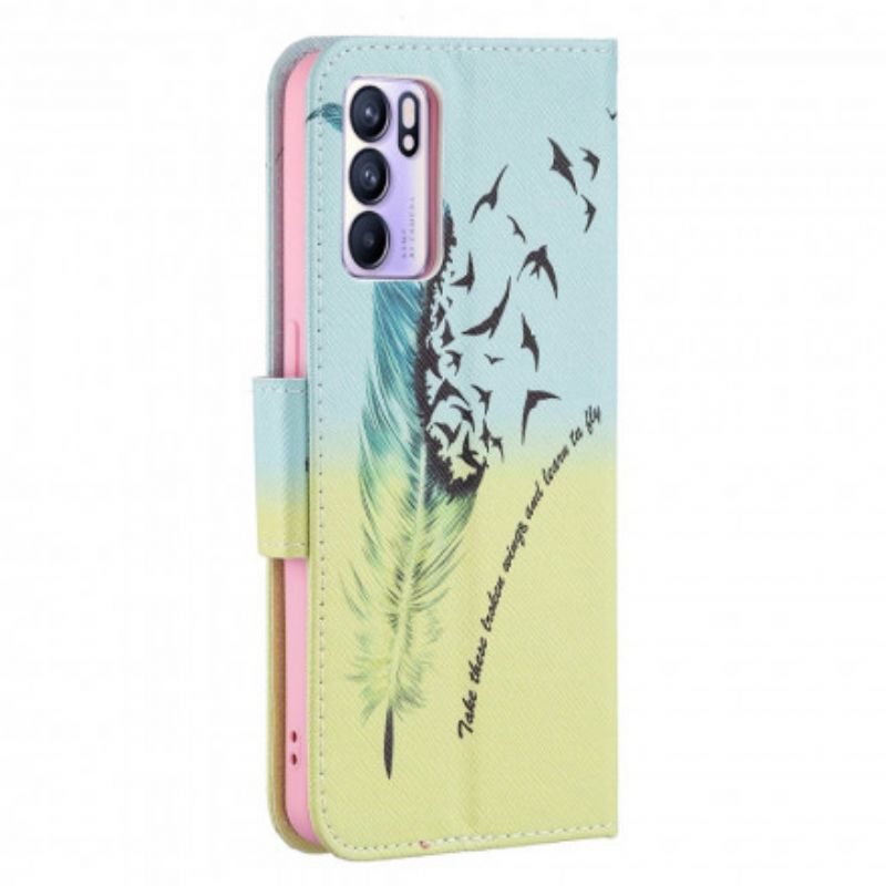 Flip Cover Oppo Reno 6 5g Lær At Flyve