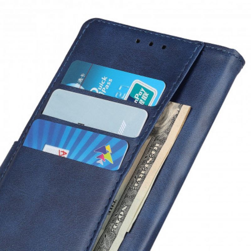 Flip Cover Oppo Reno 6 5g Retro Mat Lædereffekt