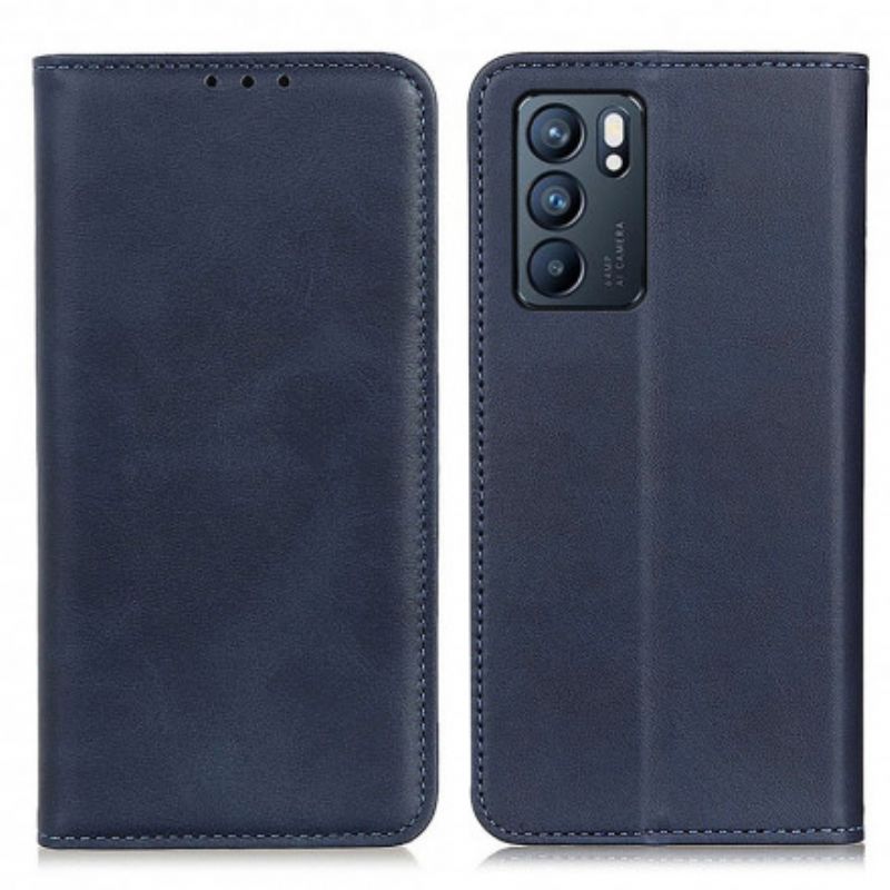 Flip Cover Oppo Reno 6 5g Split Læder Elegance