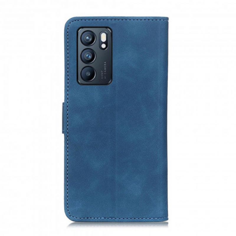 Flip Cover Oppo Reno 6 5g Vintage Khazneh Lædereffekt