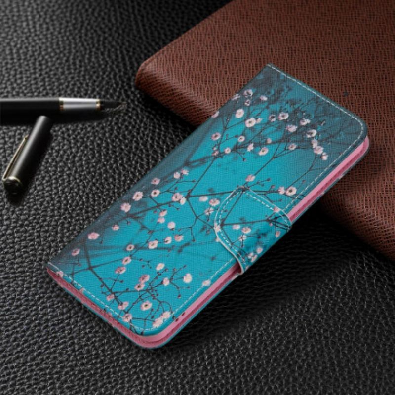 Flip Cover Til Oppo Reno 6 5g Blomstrende Grene