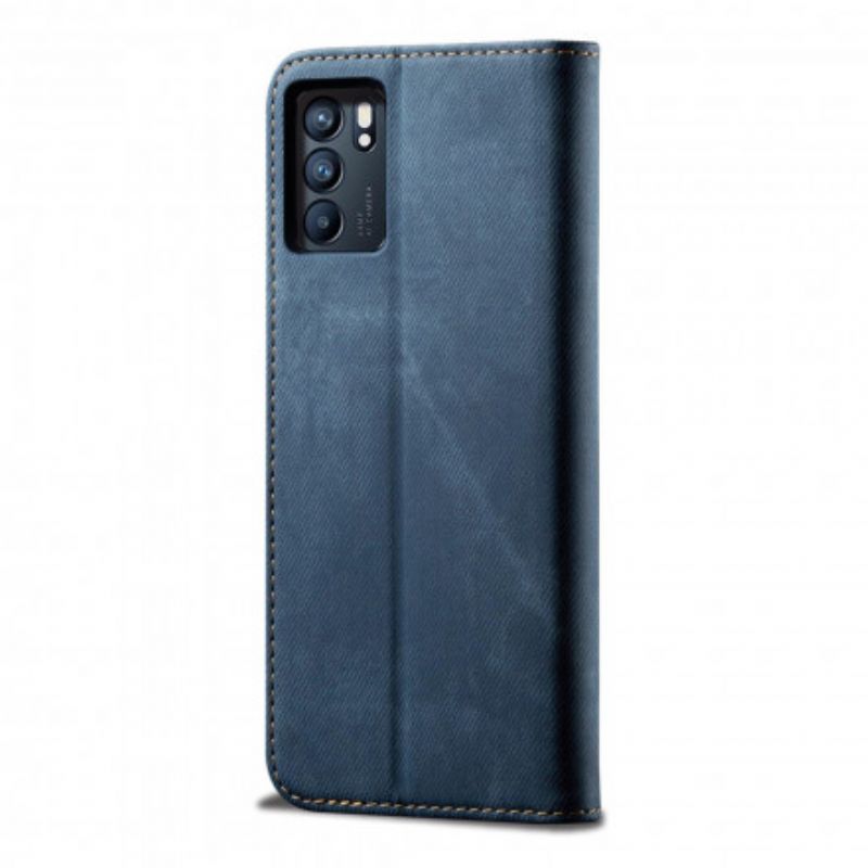 Flip Cover Til Oppo Reno 6 5g Denimstof