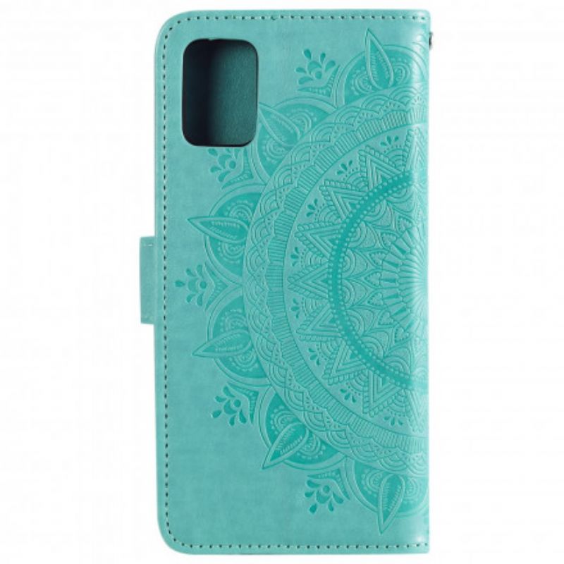 Læder Cover Oppo Reno 6 5g Telefon Etui Mandala Søn