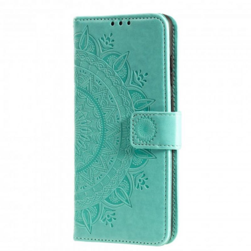 Læder Cover Oppo Reno 6 5g Telefon Etui Mandala Søn