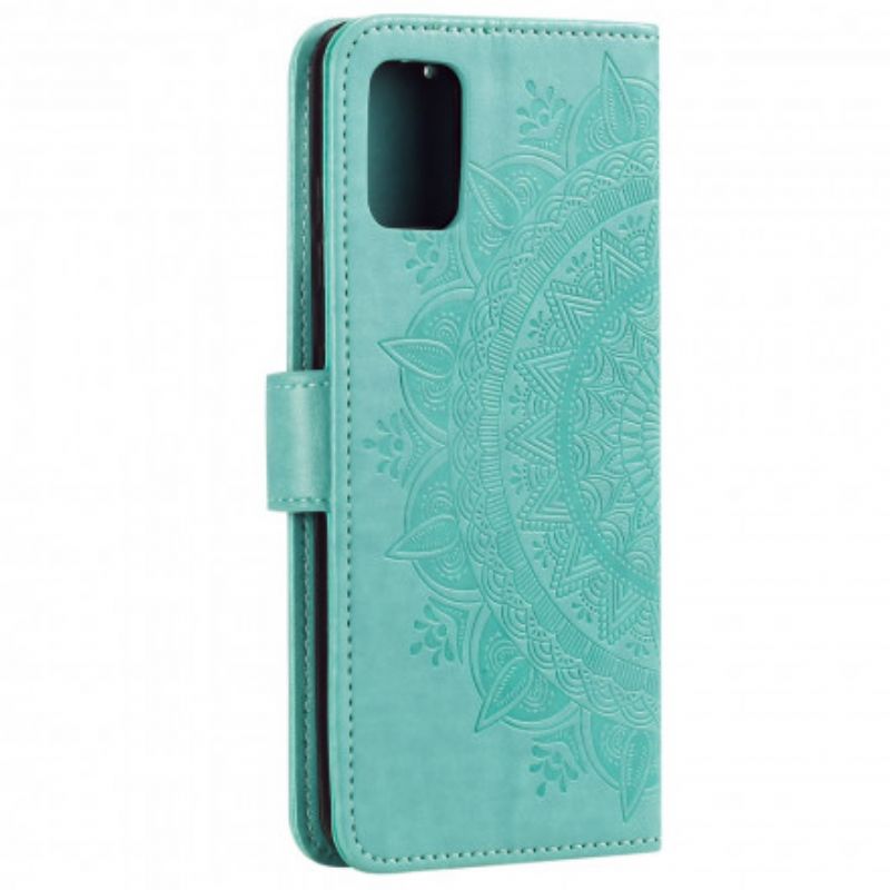 Læder Cover Oppo Reno 6 5g Telefon Etui Mandala Søn