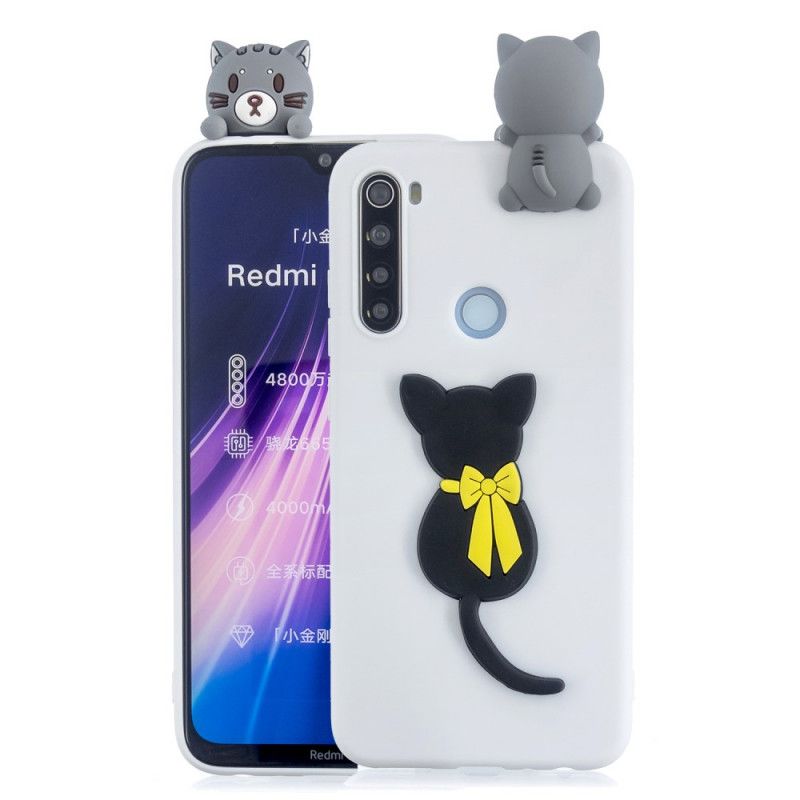 Cover for Xiaomi Redmi Note 8T Charmerende 3D Fisse