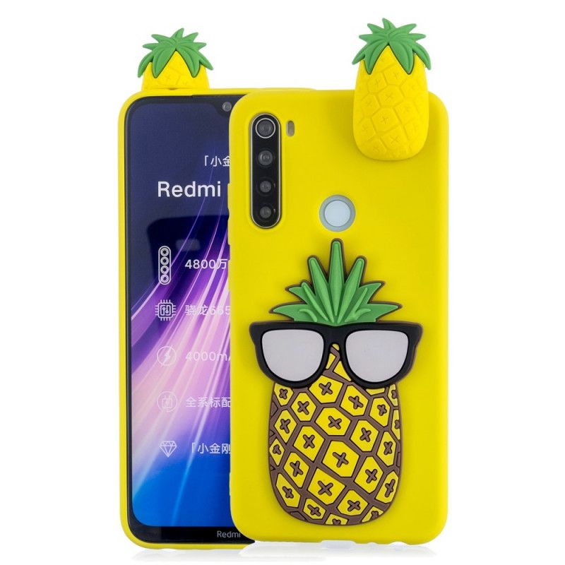 Cover Xiaomi Redmi Note 8T 3D Ananas