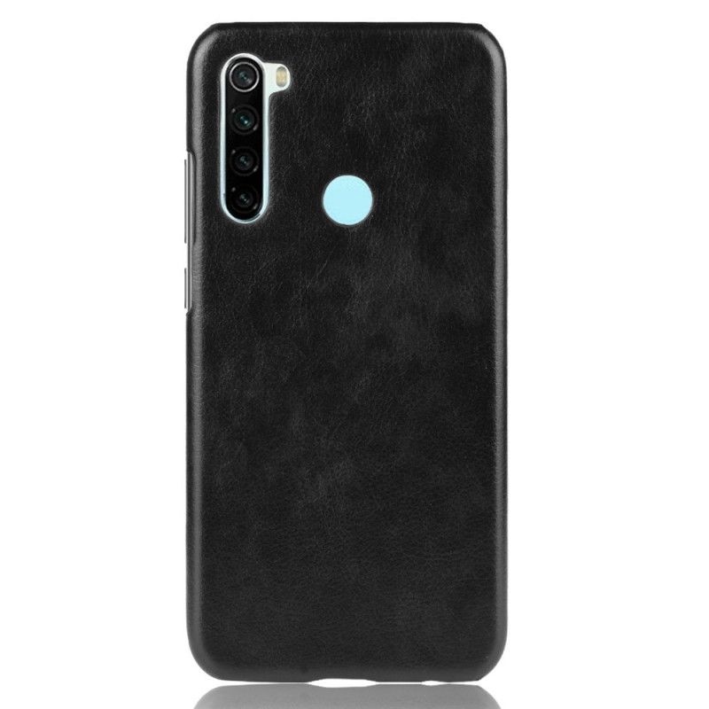 Cover Xiaomi Redmi Note 8T Sort Lychee-Effekt